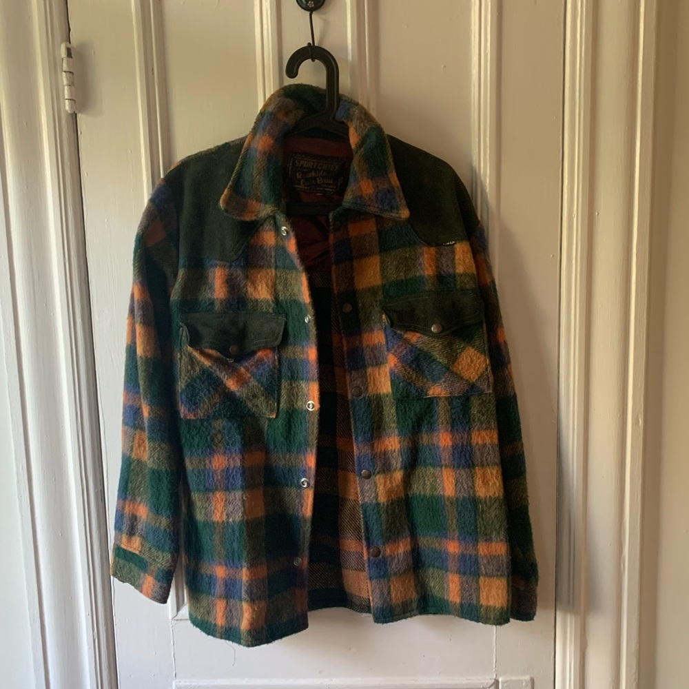 Vintage Plaid Wool Jacket